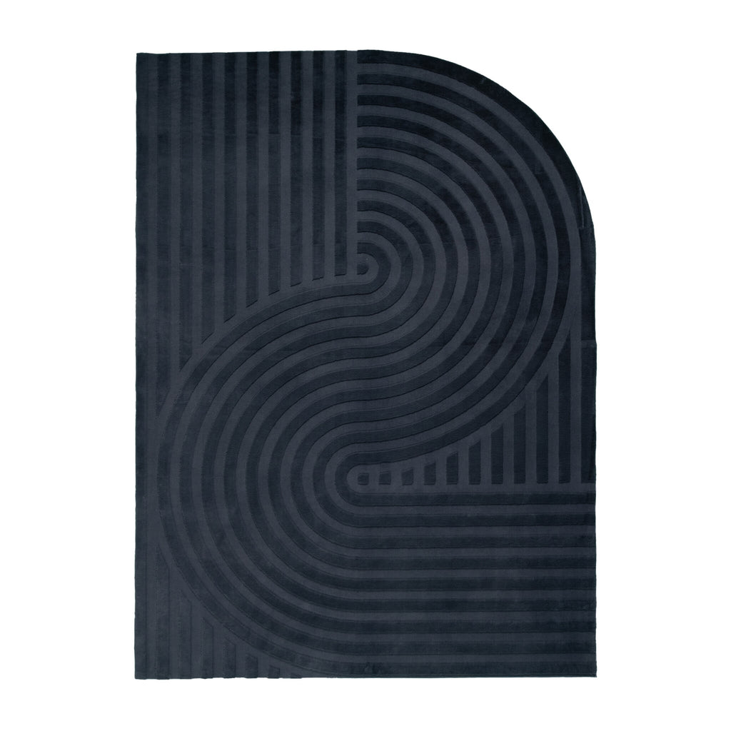 Irregular Rug - Flowy Wavy Anthracite