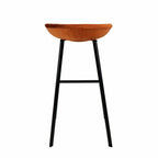 Velvet bar stool - Orange