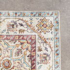 Vintage Outdoor Rug - Santo Medallion Light Blue