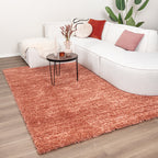 Washable High-Pile Rug - Tidy Terracotta