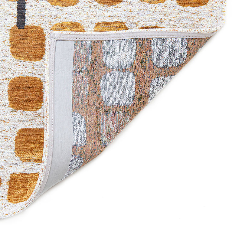 Abstract floor rug - Cobblestone Peach Party 9346