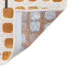 Abstract floor rug - Cobblestone Peach Party 9346