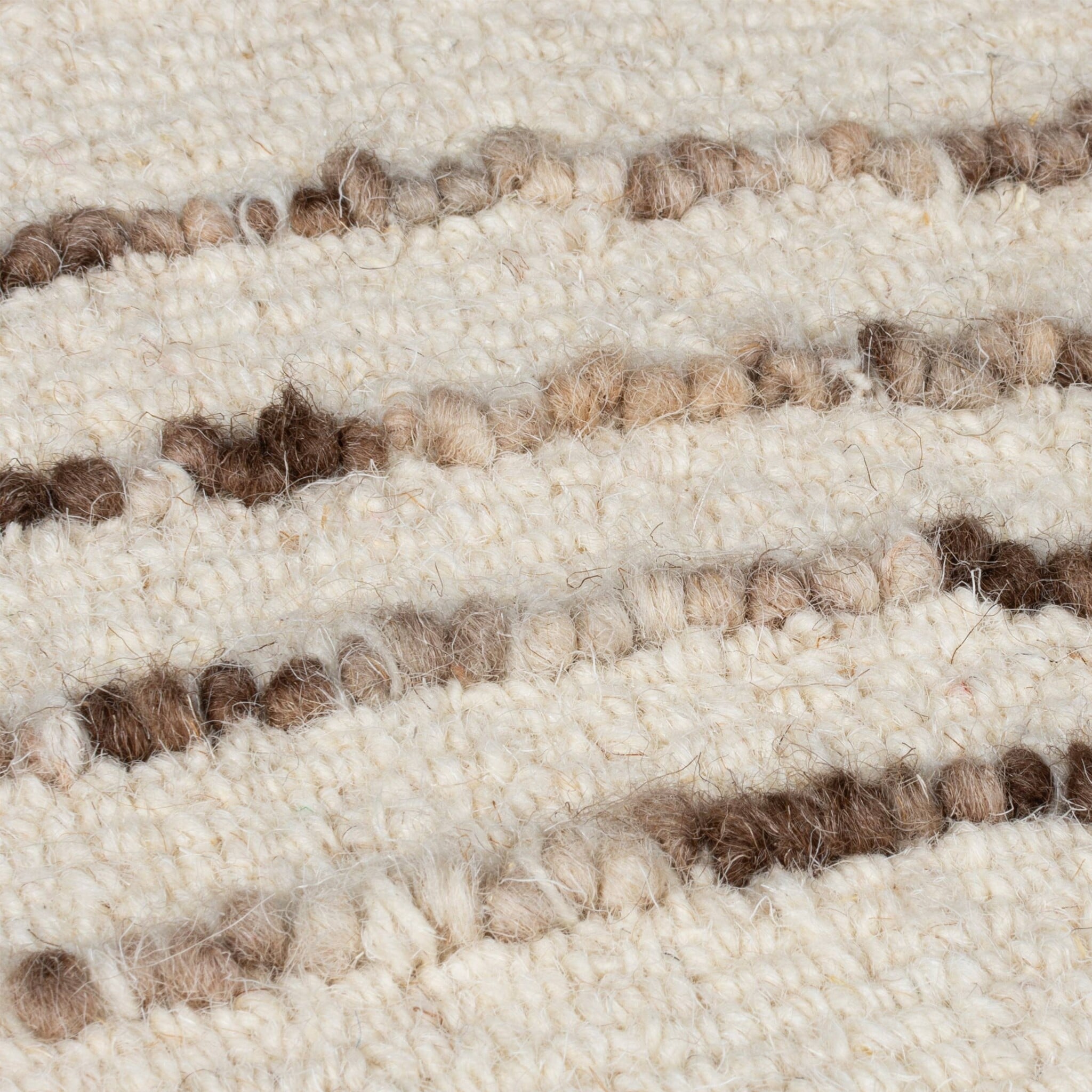 Abstract floor rug - Maceo Swirl Cream/Brown