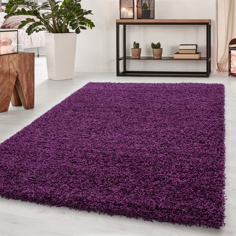 High-pile Floor Rug - Sade Purple