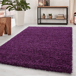 High-pile Floor Rug - Sade Purple