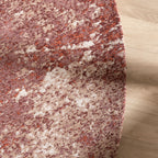 Round Abstract Rug – Candice Pink