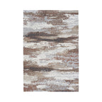 High-pile floor rug - Modesto Brown/Grey 6787