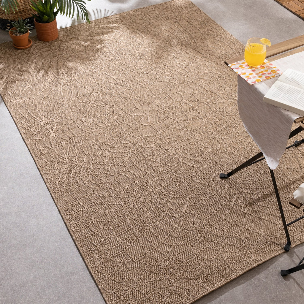 Indoor Outdoor Rug - Dunes Mandala Brown