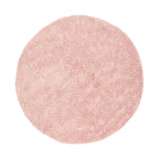 Round High Pile Rug - Lofty Pink