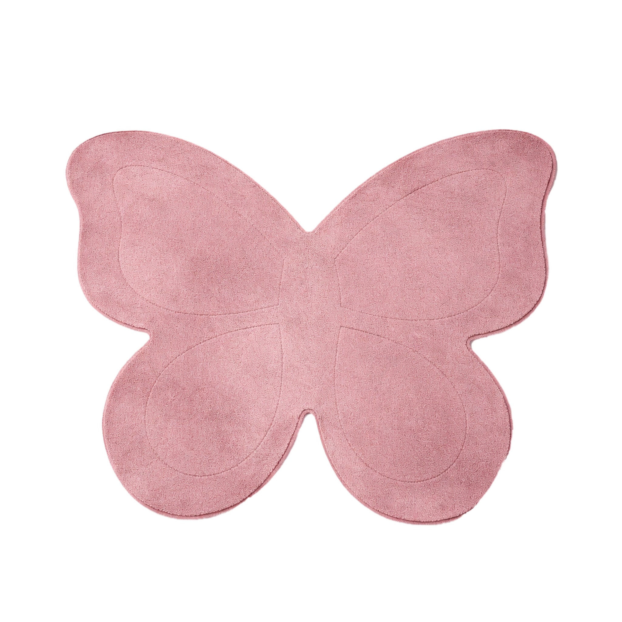 Washable Children’s Rug – Coco Butterfly Dark Pink