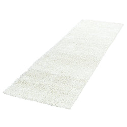 High-pile runner - Life Cream/White