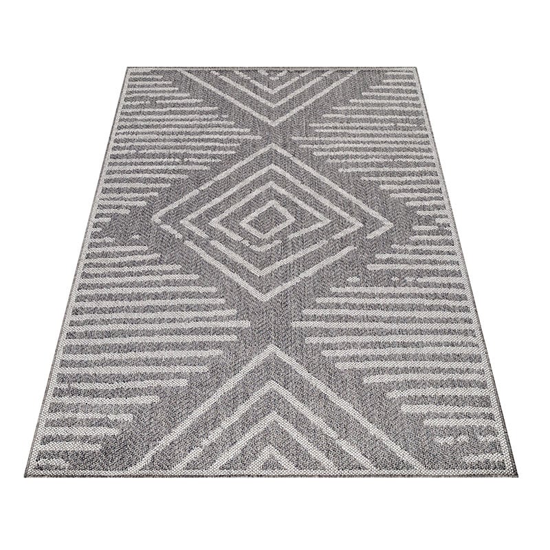 Jute Outdoor Rug - Aruba Square Grey