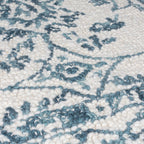 Wool Floor Rug - Wallo Yasmin Ivory/Blue