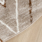 Berber rug round - Blend Diamond Beige