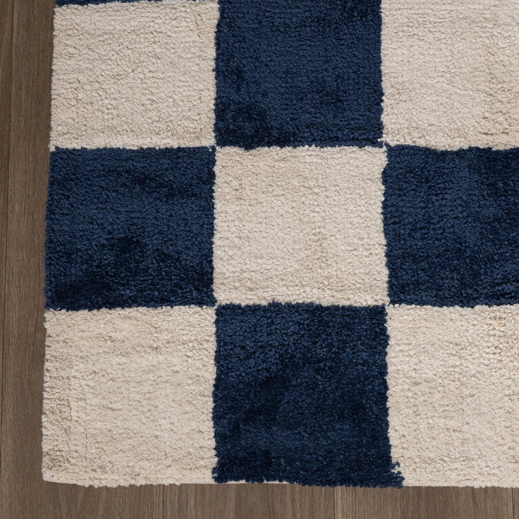 Checkerboard Rug - Blox Blue