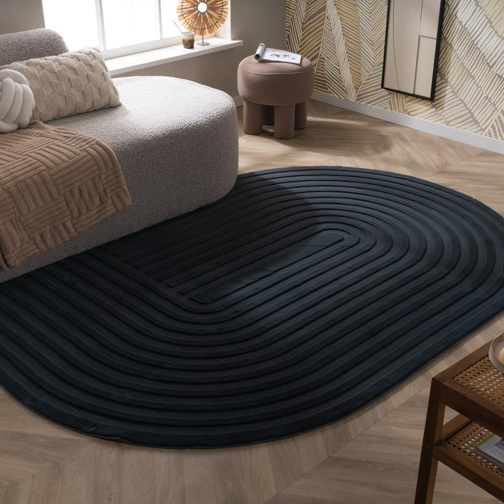 Irregular Rug - Flowy Arch Anthracite