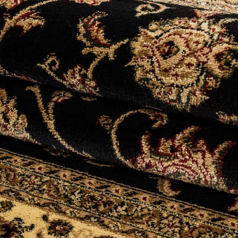 Oriental Floor Rug - Marrakesh Black 210