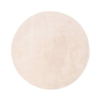 Round Washable Rug - Vivid Beige