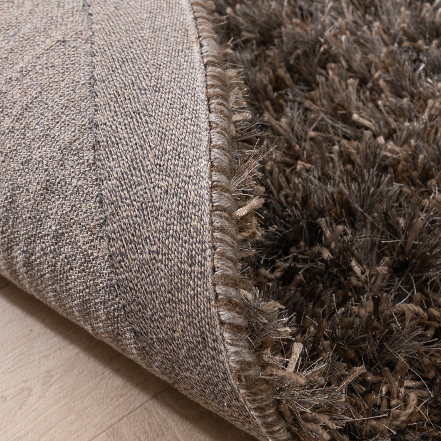 Round Shaggy Rug - Grace Grey