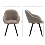 Swivel Chair - Olof Taupe