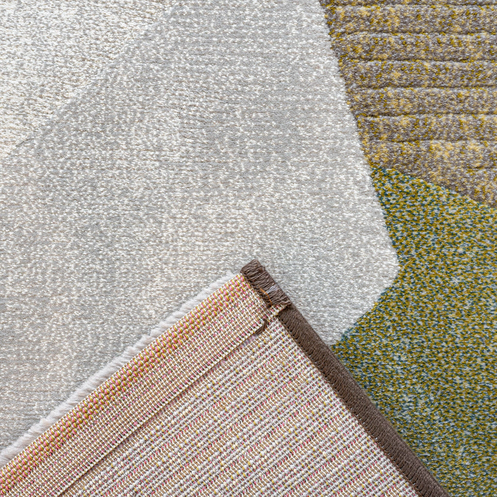 Abstract Floor Rug - Axil Blue/Green 5250