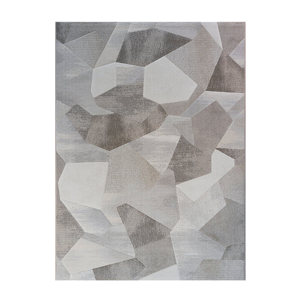Abstract Floor Rug - Axil Taupe 6575