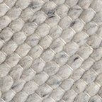 Round Wool Rug - Feline Grey/Blended