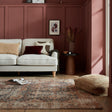 Jute floor rug - Mauro Vintage Brown/Blue