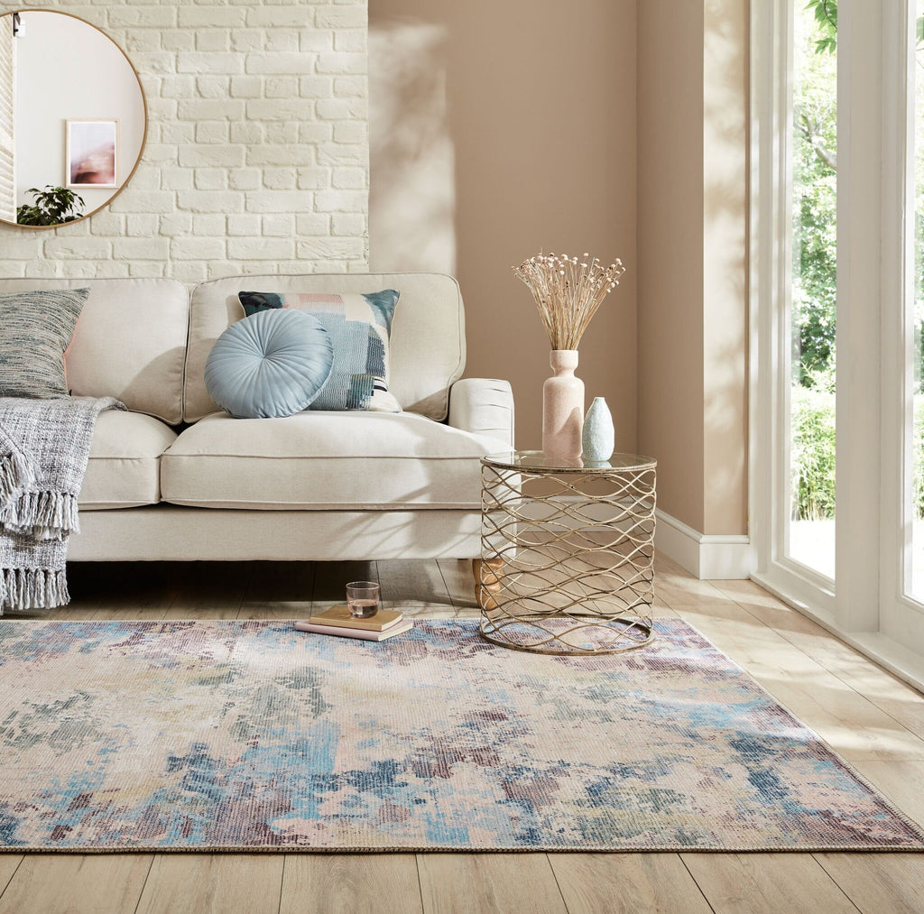 Washable Floor Rug - Reido Abstract Multicolor