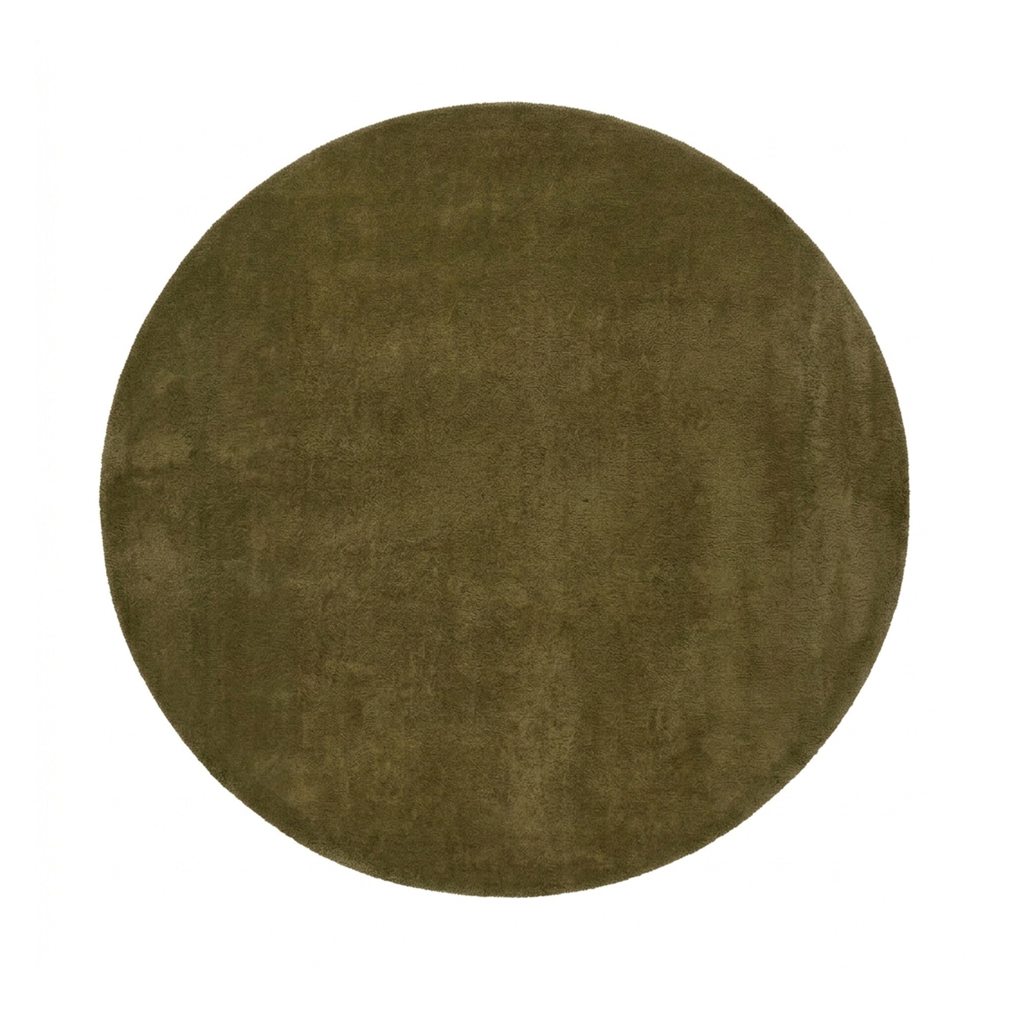 Round wool rug - Leone Green