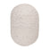 Oval Wool Rug - Feline White/Blended