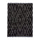 Berber floor rug - Aisho Zigzag Black