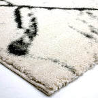 Modern Rug - Flash Lines Cream/Black