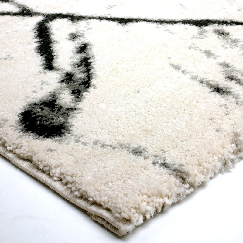 Modern Rug - Flash Lines Cream/Black