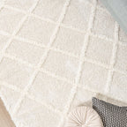 Scandinavian Rug - Lova Lines Cream