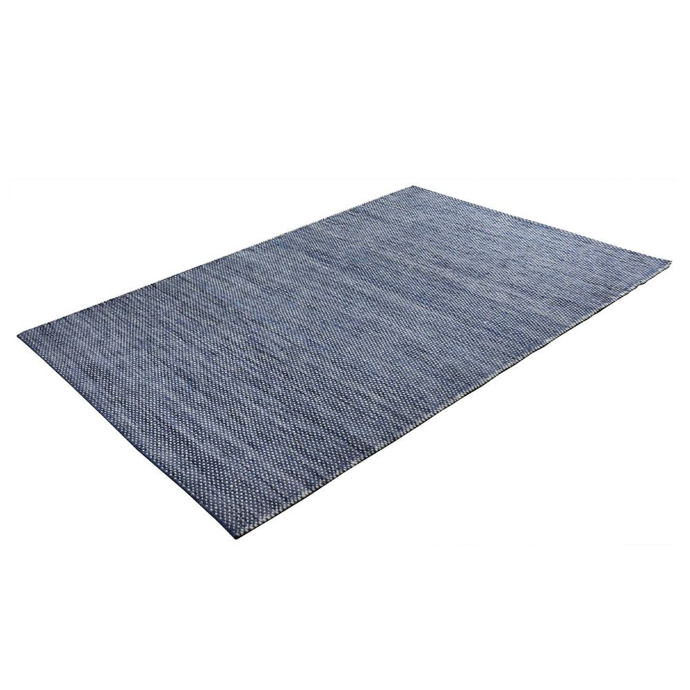 Double-sided wool rug - Toulon Blue/White