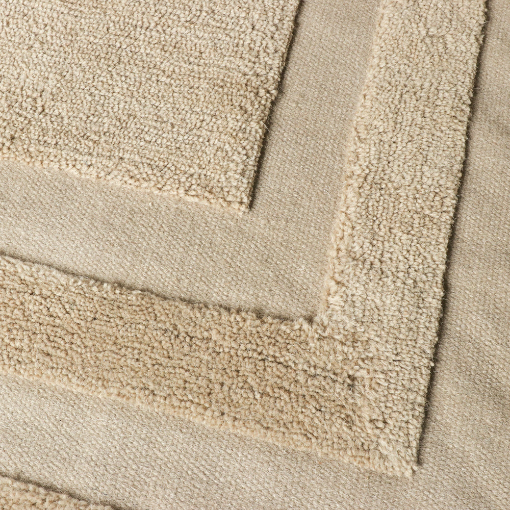 Wool Rug – Judith Border Greige