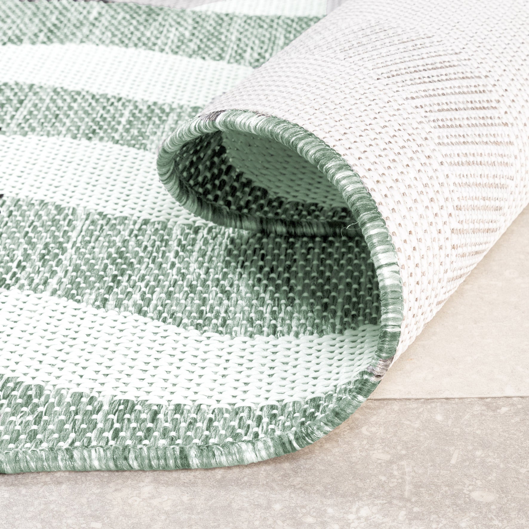 Outdoor Rug - Summer Waves Green