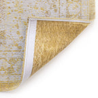 Vintage floor rug - Fading World Medallion Yellow 9062