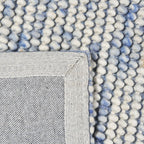Wool Bobble Floor Rug - Madeleine Blue/Beige