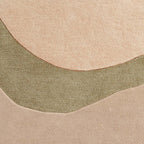 Wool floor rug - Organix Green/Beige 750