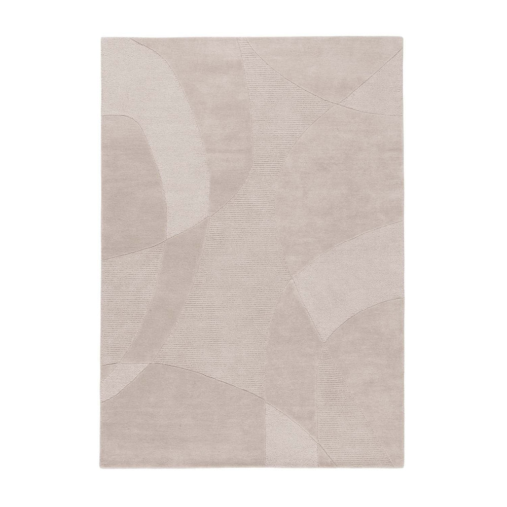 Modern wool floor rug - Fusion Beige 220