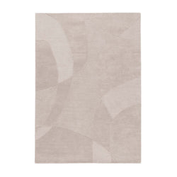 Modern wool floor rug - Fusion Beige 220