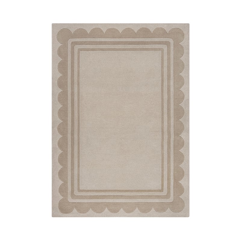 Modern floor rug - Scallo Lois Sand