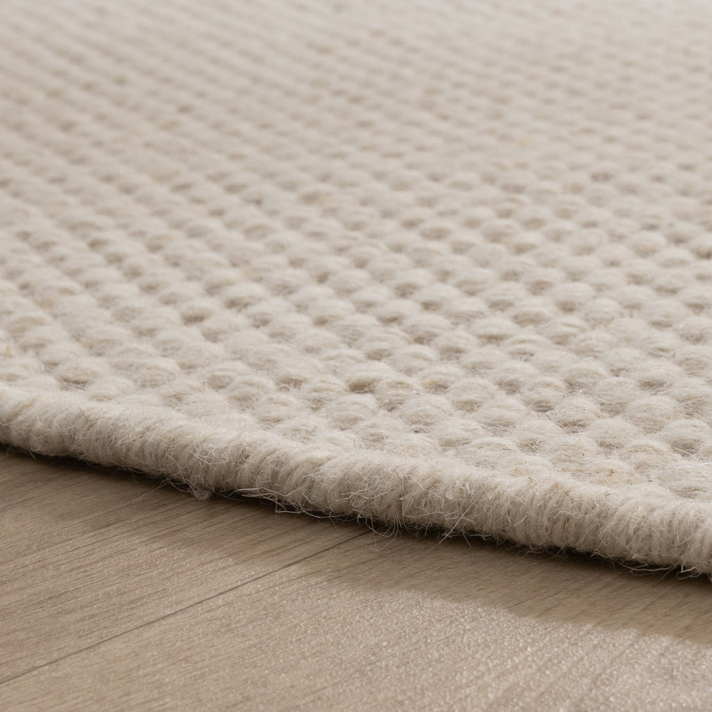 Round Wool Rug - Bliss Cream
