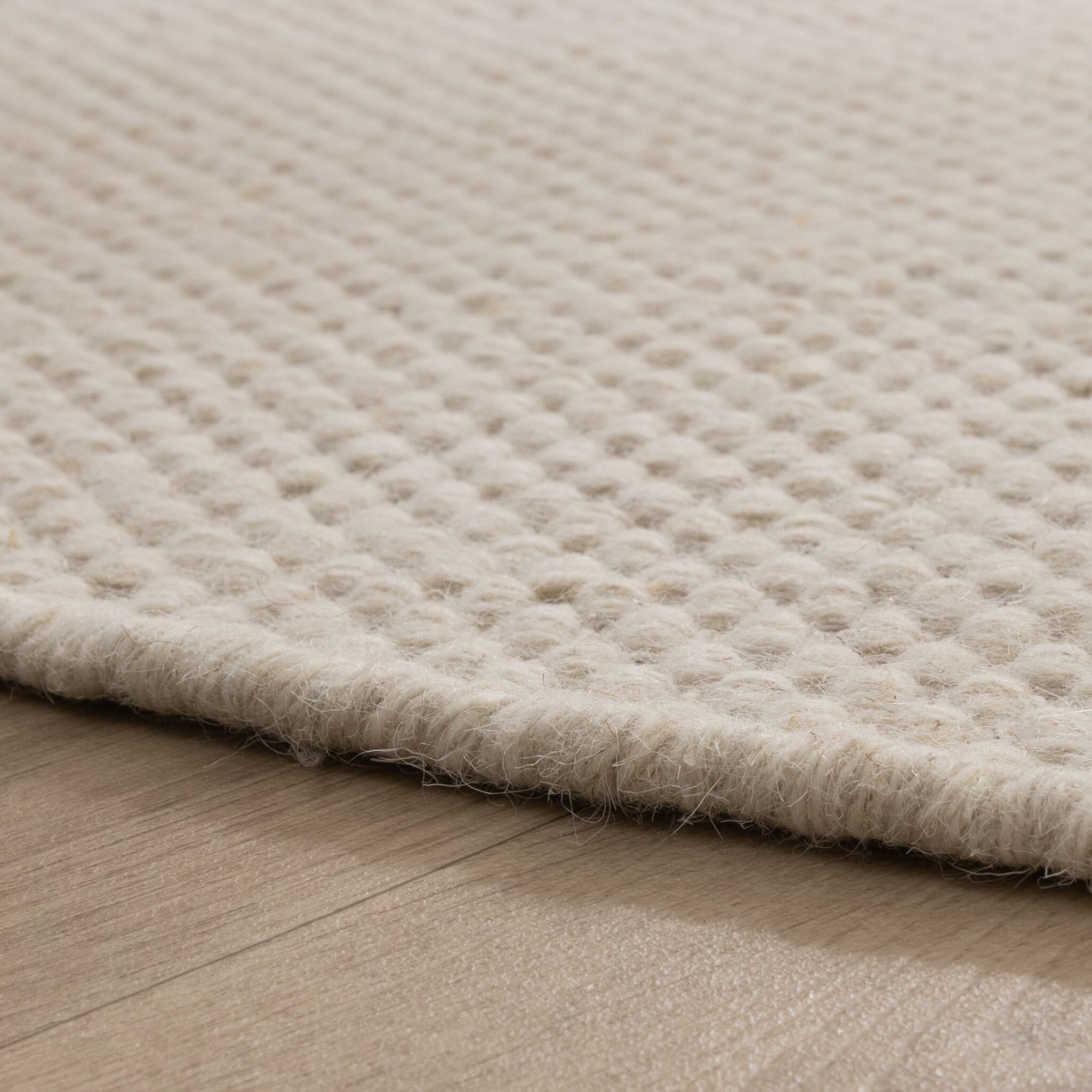Round Wool Rug - Bliss Cream