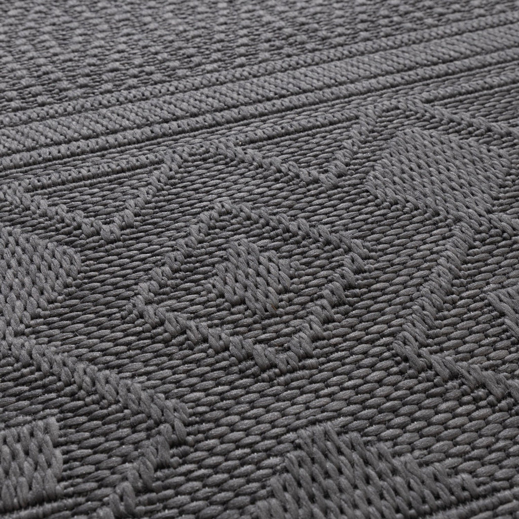 Indoor Outdoor Rug - Dunes Geo Anthracite