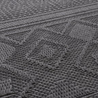 Indoor Outdoor Rug - Dunes Geo Anthracite