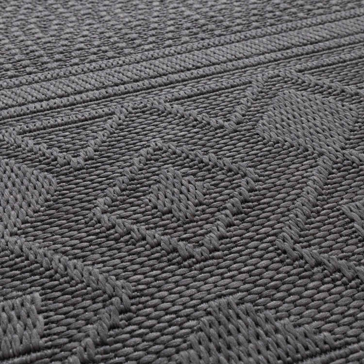 Indoor Outdoor Rug - Dunes Geo Anthracite