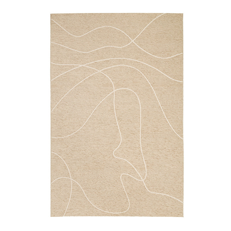 Modern Outdoor Rug - Porto Lines Cream